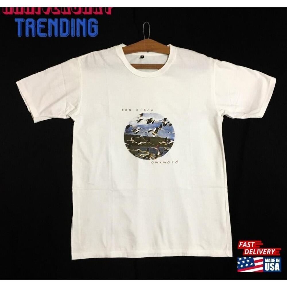 Rare San Cisco Awkward UK Tour Britpop Rock Fan Outfit Streetwear T-Shirt 166